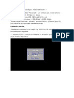 Guía de Instalación Windows 8.1