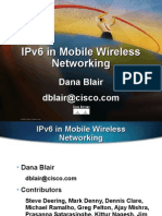 Ipv6 in Mobile Wireless Networking