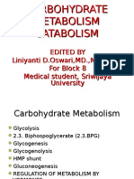 Carbohydrate Metabolism Catabolism 2013