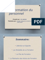 La Formation Du Personnel