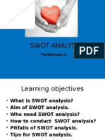 Swot Analysis: Pertemuan 3