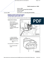 Testing Control Unit Input Values: Testing Engine Speed Sender - G28