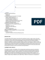 Equipment and Calibration