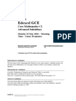 Math May 2006 Exam C1