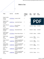 Select A Case: There Were 24 Matching Persons. There Were 24 Matching Cases