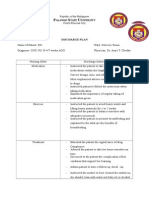 Discharge Plan: Alawan Tate Niversity