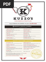 Kuzzo's Menu