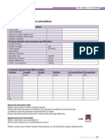 Calculation Required Data For Chain Calculation: Chain and Material Specification