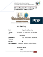 Marketing Lucrativo y No Lucrativo