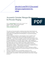 Accurately Calculate Nitrogen Requirement For Pressure Purging