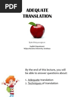 Lecture 2-Adequate Translation