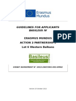 Guidelines For Applicants Basileus IV