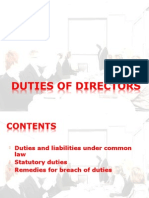 Duties of Directors in Corporate Law