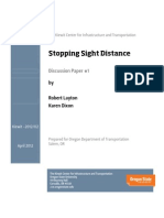 Stopping Sight Distance