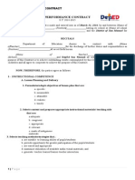 Deped Performance Contract Template