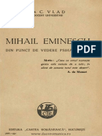 Mihai Eminescu Din Punct de Vedere Psihanalitic