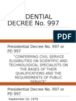 Presidential Decree No 997