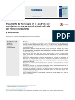 2014 Tratamiento de Fisioterapia en El - Síndrome Del Empujador - en Una Paciente Institucionalizada Con Hemiplejía Izquierda