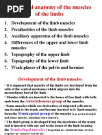 Functional Anatomy of The Muscles of The Limbs