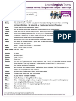 Present Simple - Transcript PDF