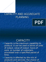 Capacity and Aggregate Planning