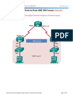 7.2.2.5 Lab - Configuring A Point-To-Point GRE VPN Tunnel - ILM