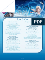 Frozen Activity Song Lyrics