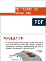 Peralte y Radio de Curvatura