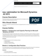 SQL Optimization For Microsoft Dynamics AX 2012 - Dynamics Edge