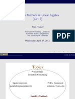 Iterative Methods in Linear Algebra (Part 2) : Stan Tomov