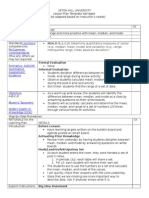 ST MMM&R Lesson Plan