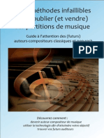 Trois Méthodes Infaillibles Pour Publier Et Vendre Ses Partitions de Musique