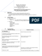 I. Objectives: A Detailed Demonstration Lesson Plan in Grade 8-Science Living Things and Their Environment