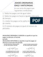 Anualidades Ordinarias - Vencidas - y Anticipadas PDF