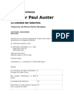 Gérard de Cortanze Dossier Paul Auster La Soledad Del Laberinto