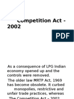 Competition Act 2002, India