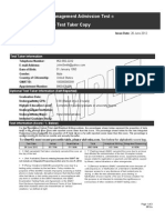 GMAT Official Score Report