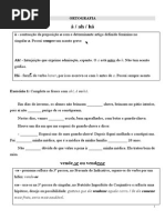 Exercícios Ortografia