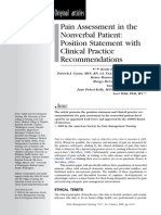 ASPMN Position Statement Pain Assesement NonVerbal