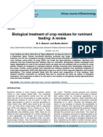 Biological Treatment of Crop Residues For Ruminant Feeding