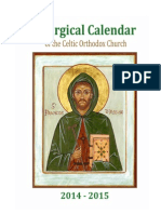 2014-2015 Liturgical Calendar