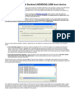 Using Hard Disk Sentinel (HDSDOS) USB Boot Device