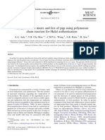 Analysis of Raw Meats and Fats of Pigs Using Polymerase Chain Reaction (PCR) For Halal Authentication