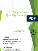 Estimation and Quantity Surveying 1