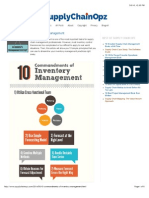 10 Commandments of Inventory Management