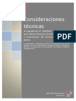 Consideraciones Técnicas Al Expediente #2443500 Tía María-SPCC. Que Solicita Título de Concesión de Beneficio y Autorización de Funcionamiento de La Planta