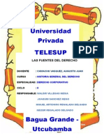 Monografia de Las Fuentes Del Derecho para Telesup