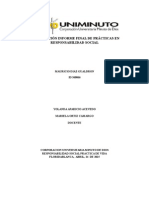 Presentación Informe Final de Prácticas en Responsabilidad Social