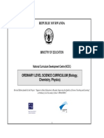 Ordinary Level Science Curriculum Biology Chemistry Physcis-2