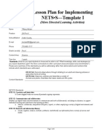 Lesson Plan For Implementing NETS - S-Template I: (More Directed Learning Activities)